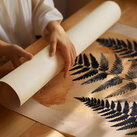 Fern Silhouettes Against Golden Light