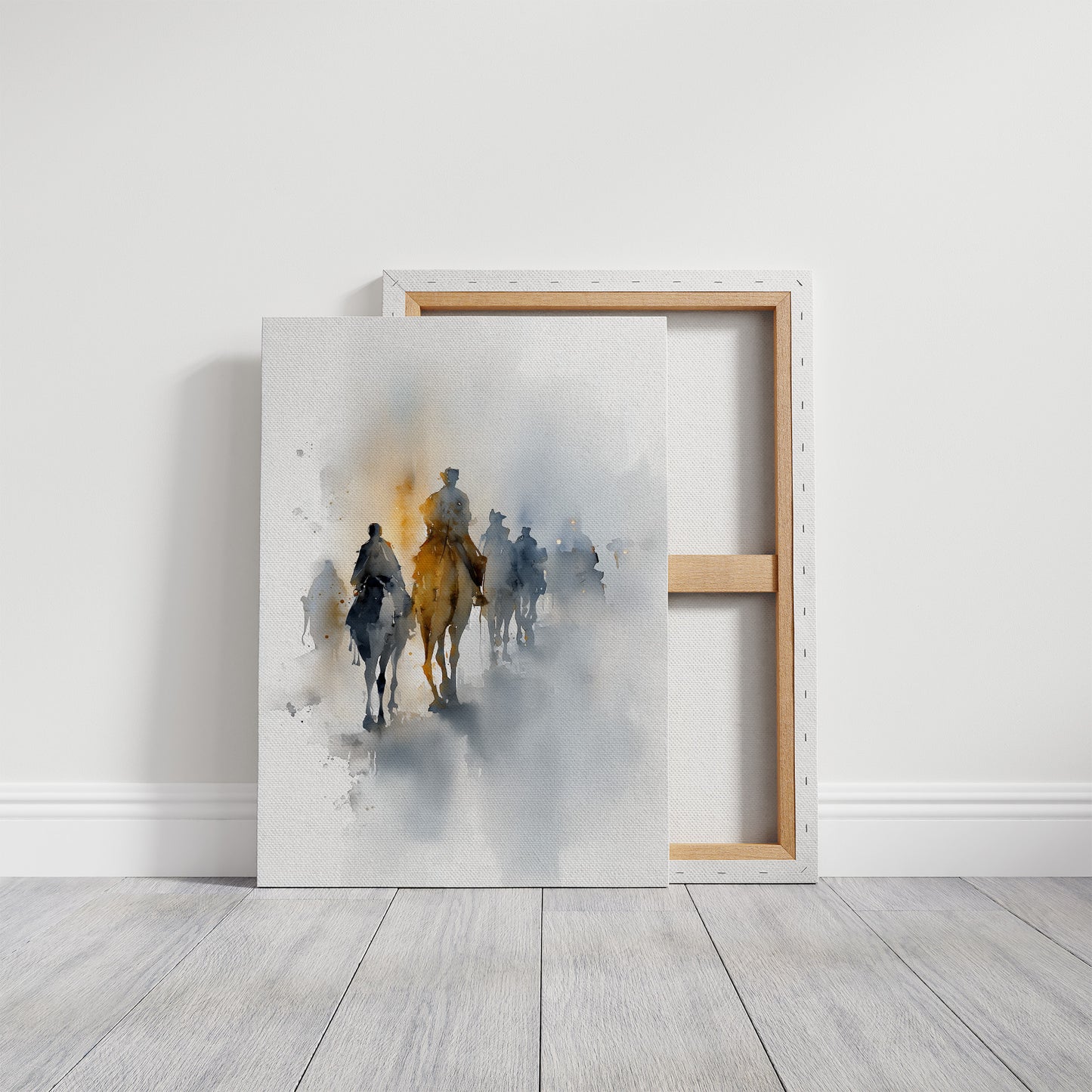 Riders Vanish Into Morning Haze