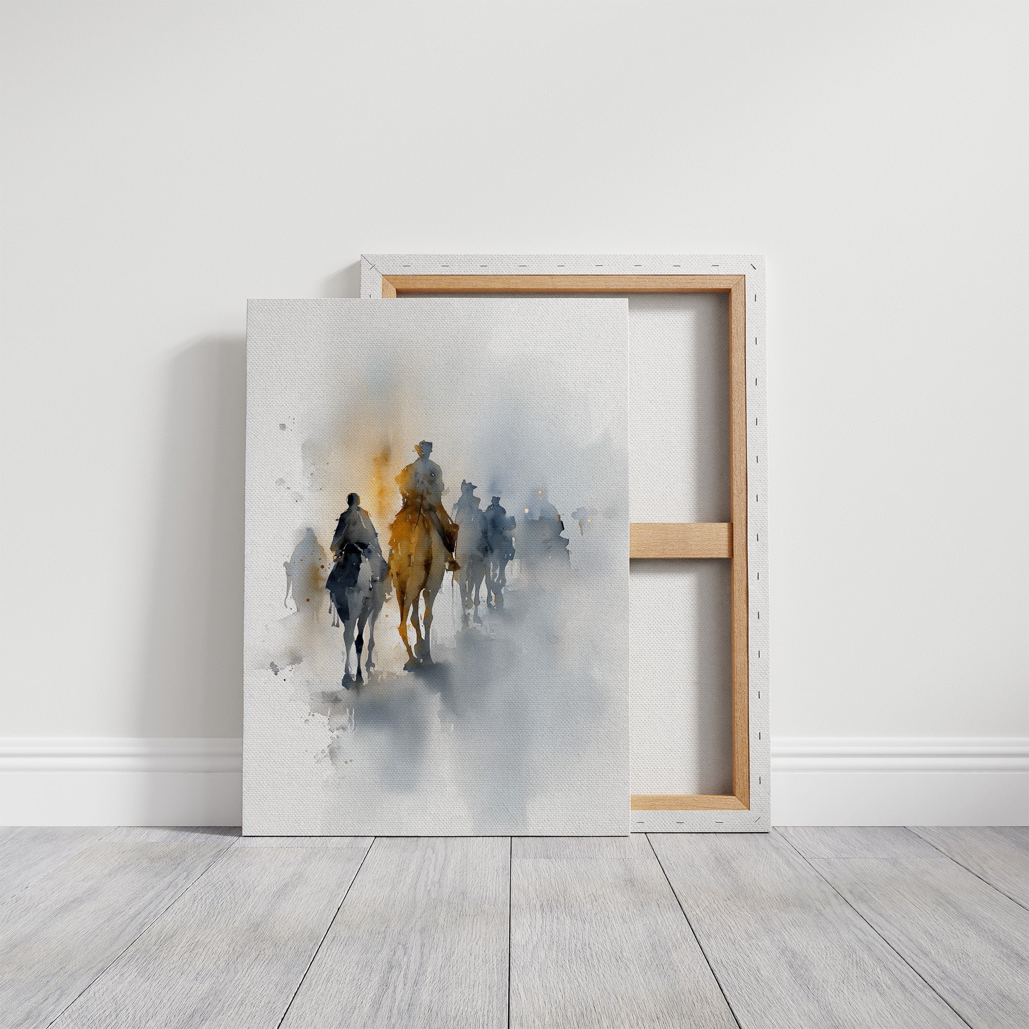 Riders Vanish Into Morning Haze