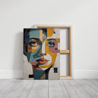 Fractured Gaze Holds Golden Light