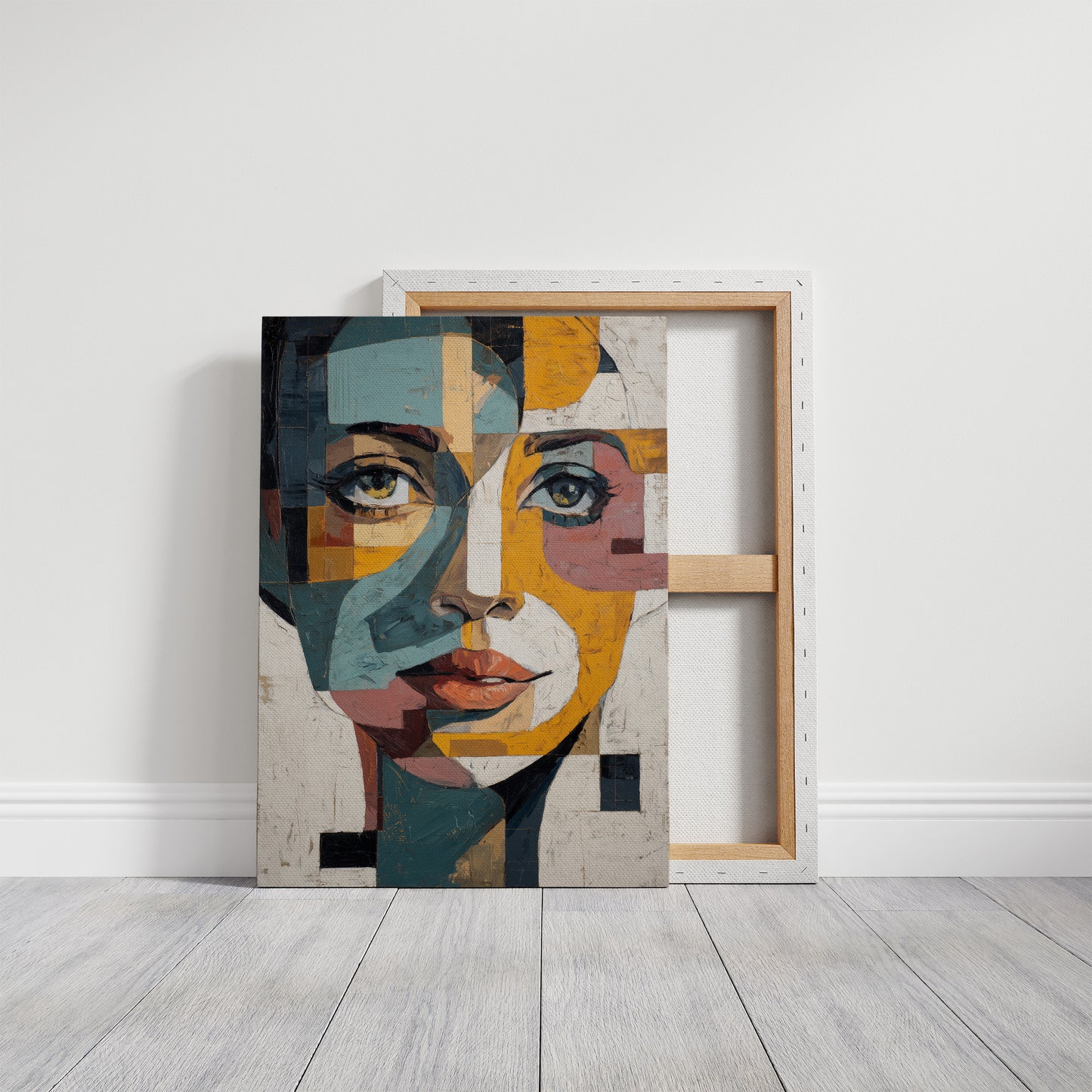 Fractured Gaze Holds Golden Light