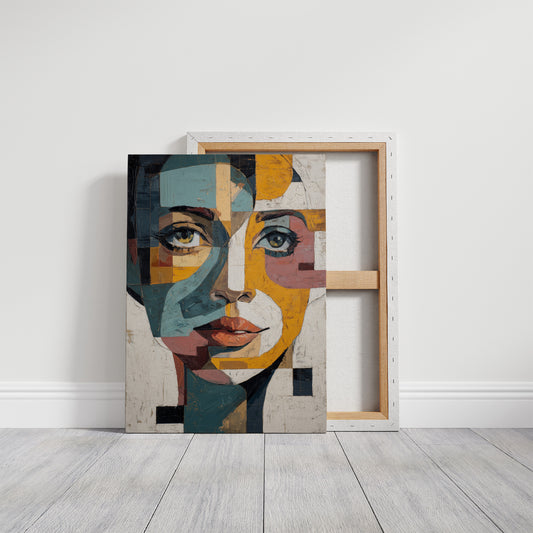 Fractured Gaze Holds Golden Light