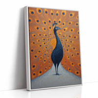 Proud Peacock Unfolds Golden Tales