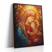 Sacred Glow Through Stained Glass