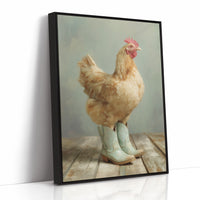 Farmyard Fashionista: Boots and Feathers