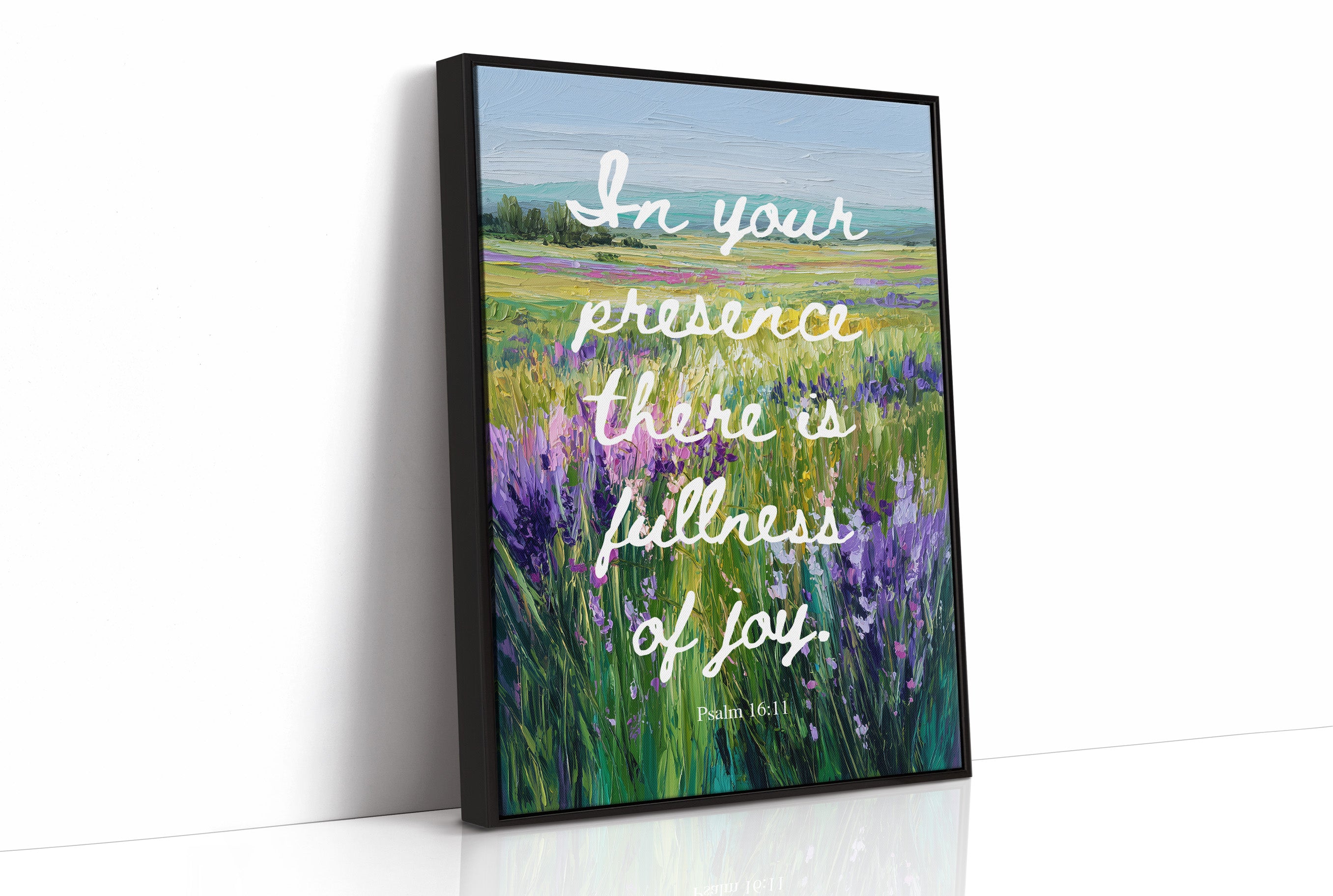 Lavender Fields Carry Sacred Words