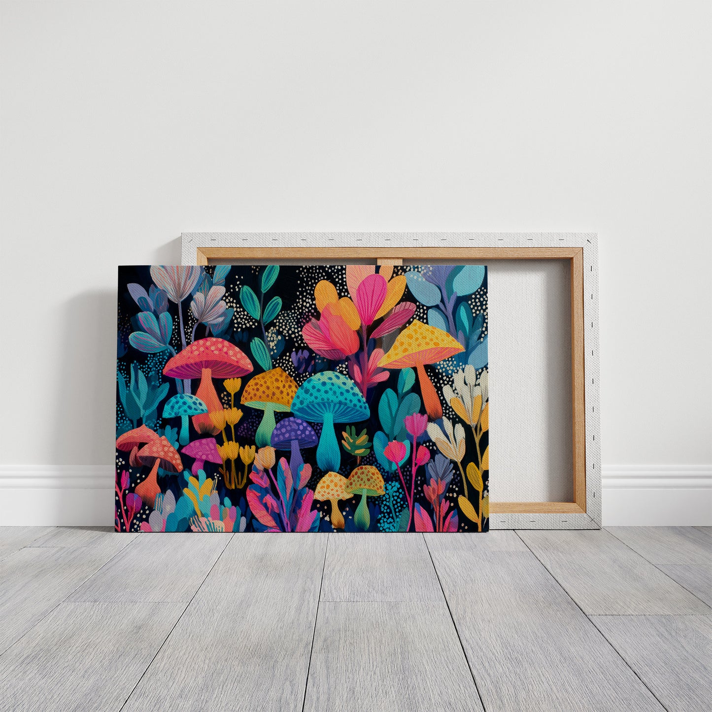 Midnight Garden's Neon Mushroom Ballet