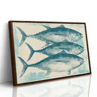 School of Tuna, Vintage Block Print