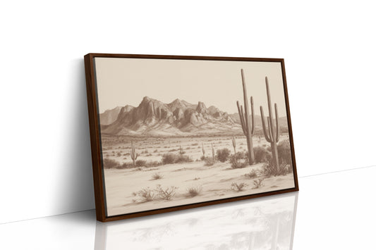 Cacti Stand Against Time's Canvas