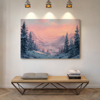 Snow Peaks Blush At Dawn