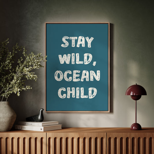 Ocean Letters Carved In Morning