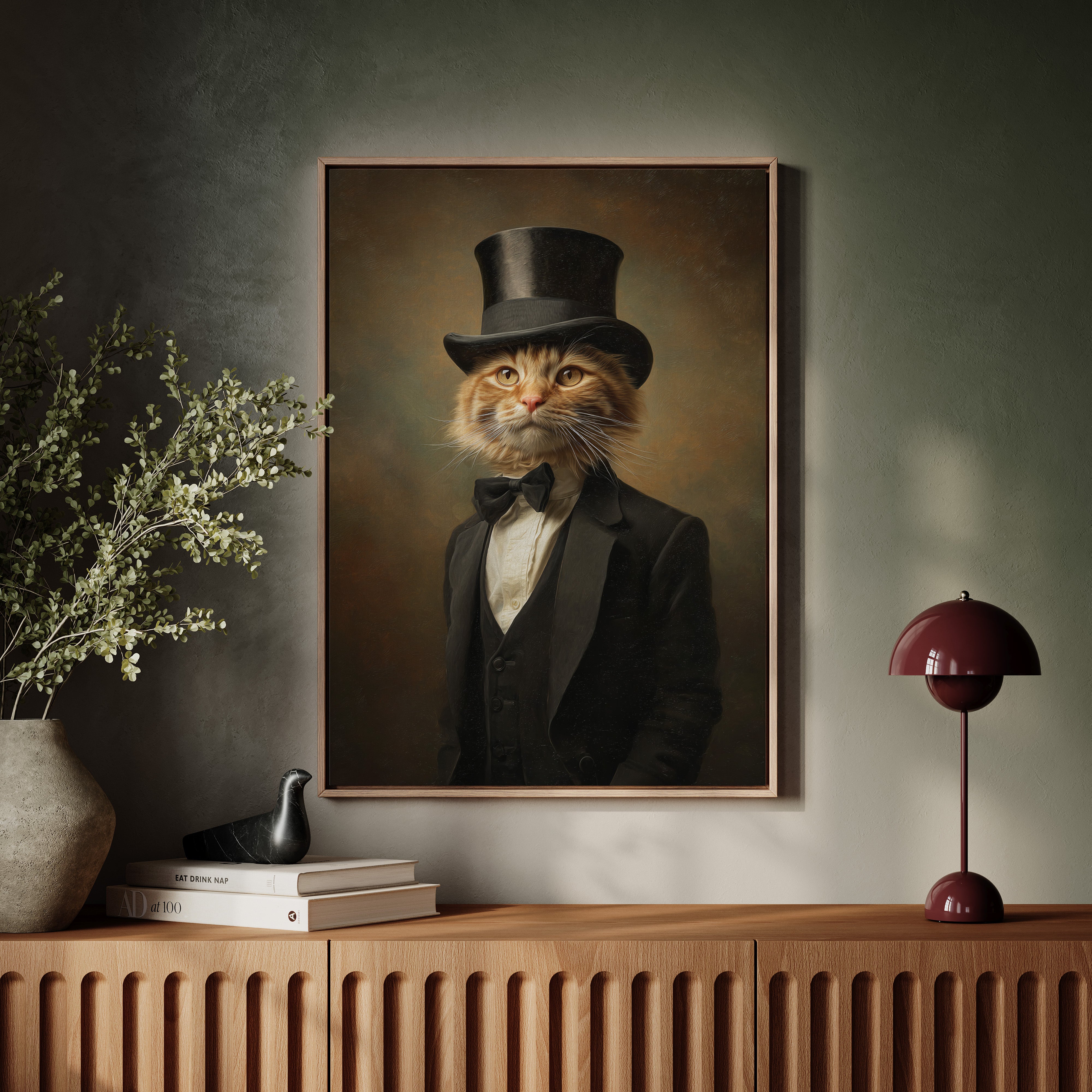 The Dapper Feline Connoisseur