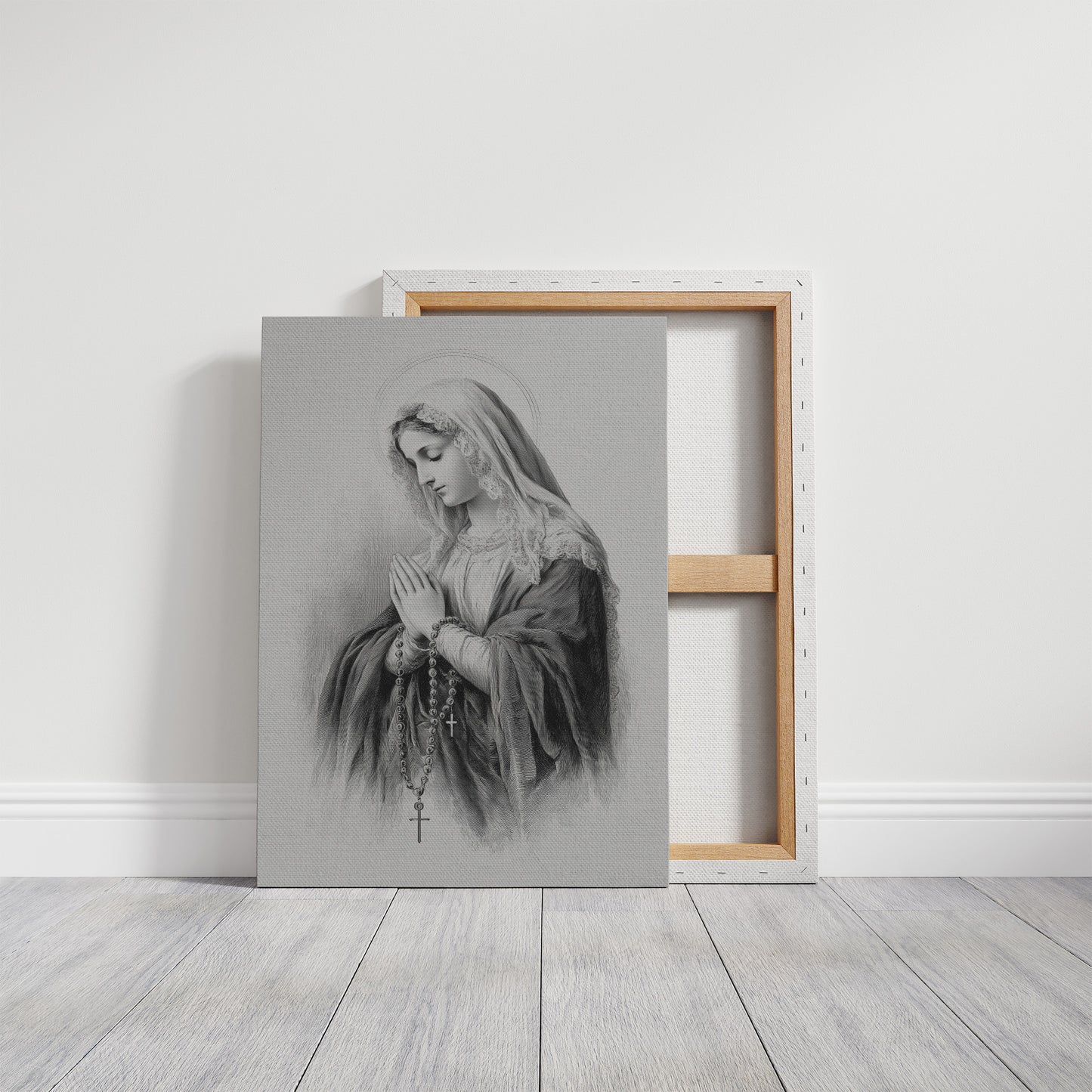 Quiet Prayer On Rustic Wood