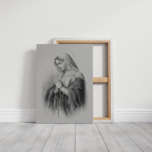 Quiet Prayer On Rustic Wood