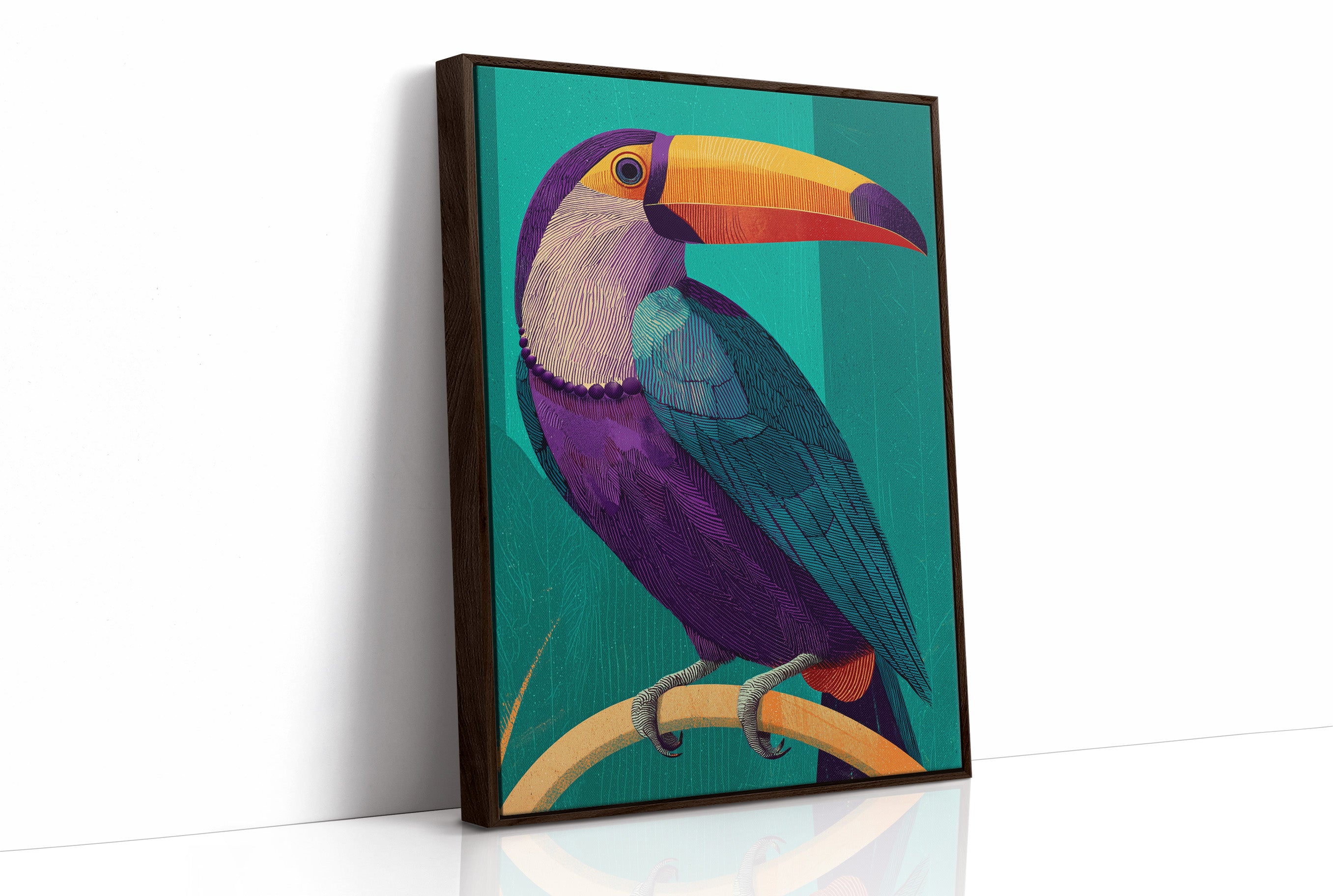 Toucan, Teal and Plum