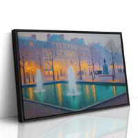 Paris Fountains Dance At Twilight