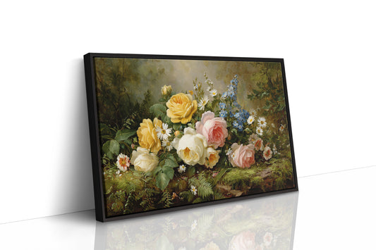 Summer Roses Dance With Wild Daisies