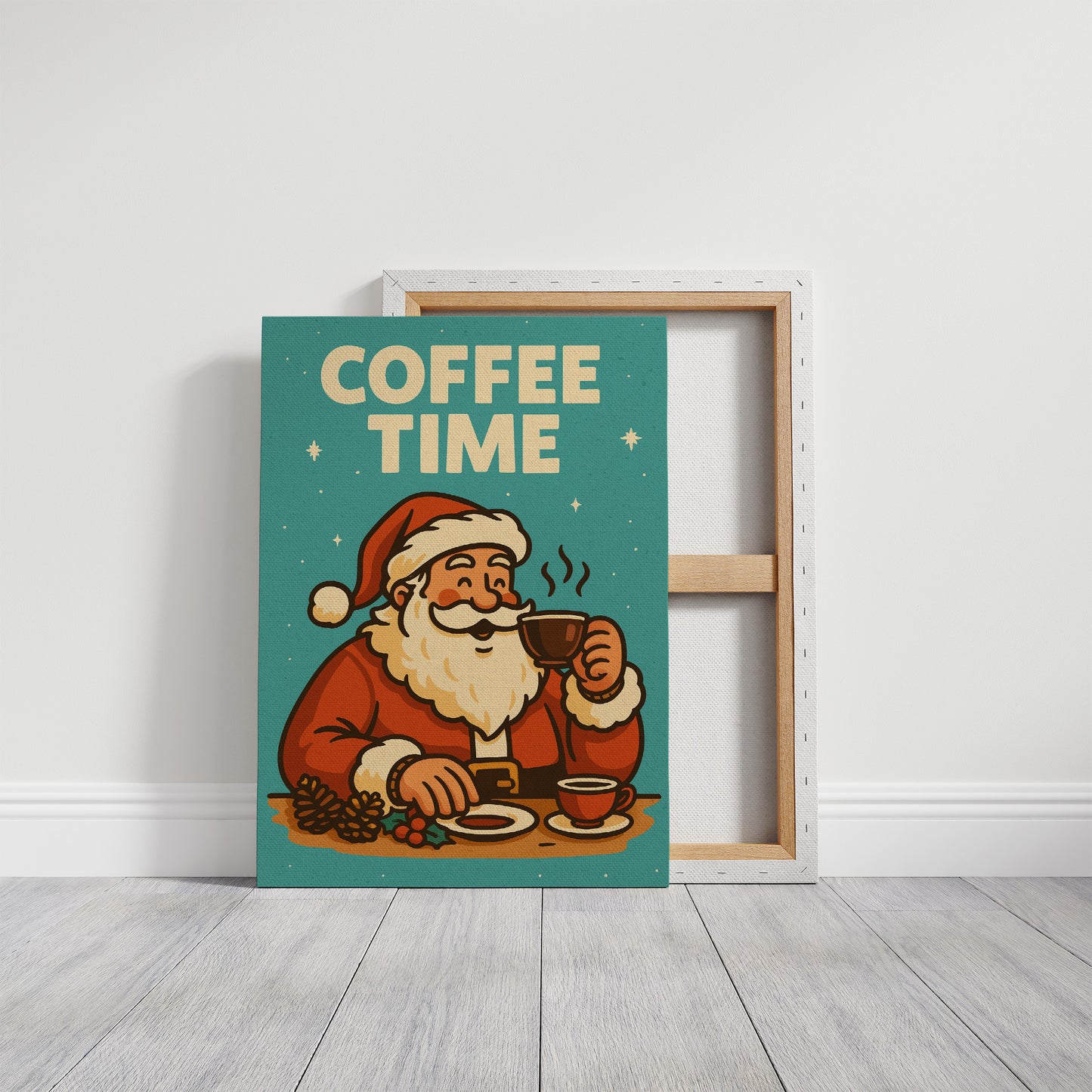 Santa Sips Before Morning Rush