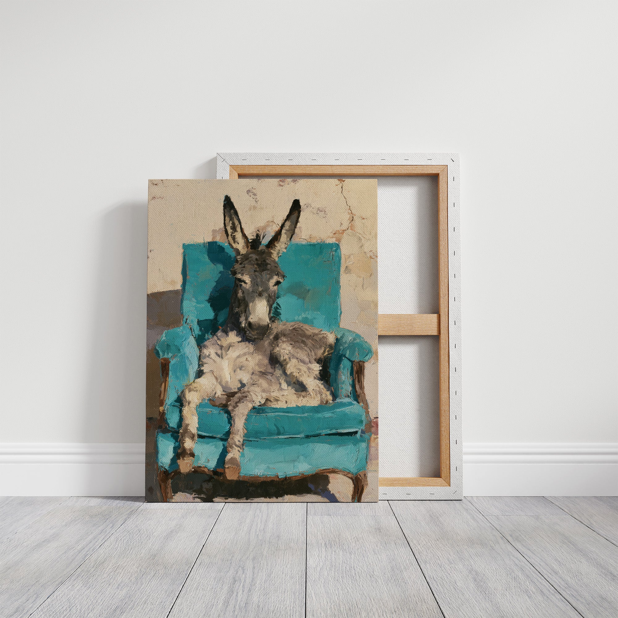 Donkey on a Turquoise Throne