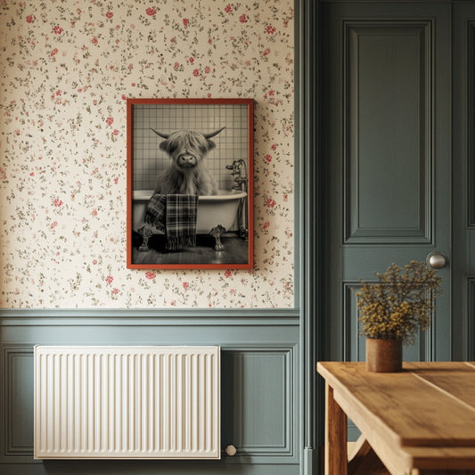 Highland Cow Takes A Luxurious Bath