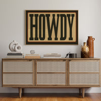 Howdy Western Typography Poster