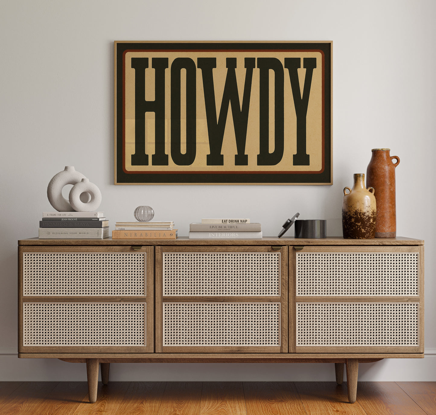 Howdy Western Typography Poster