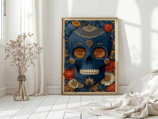Floral Reverie Beneath Bone
