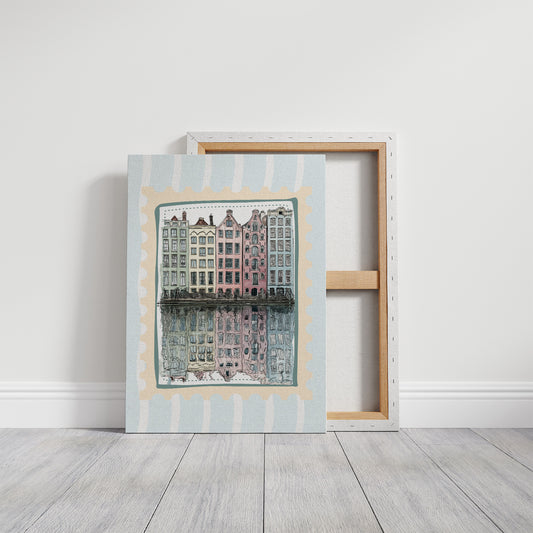 Amsterdam Gables, Stamped in Pastel