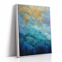 Golden Storm Breaks Over Azure Seas