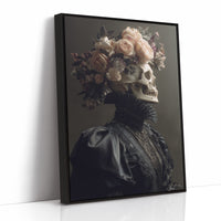 Blush Roses Crown Mortality's Frame