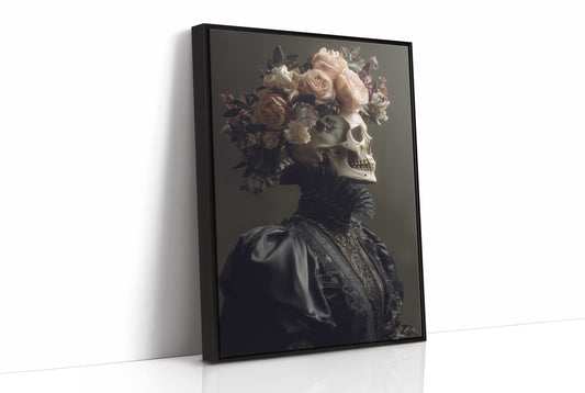 Blush Roses Crown Mortality's Frame