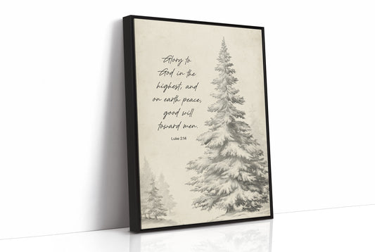 Winter Scripture On Wooden Table