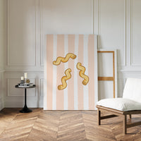 Pasta Dances Through Blush Stripes