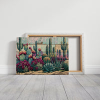 Blooming Prickly Pear Panels