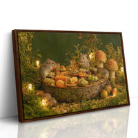 Woodland Mice Feast by Lantern