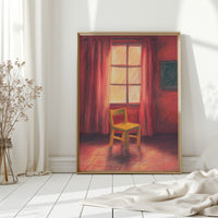 Solitude Bathes In Crimson Light