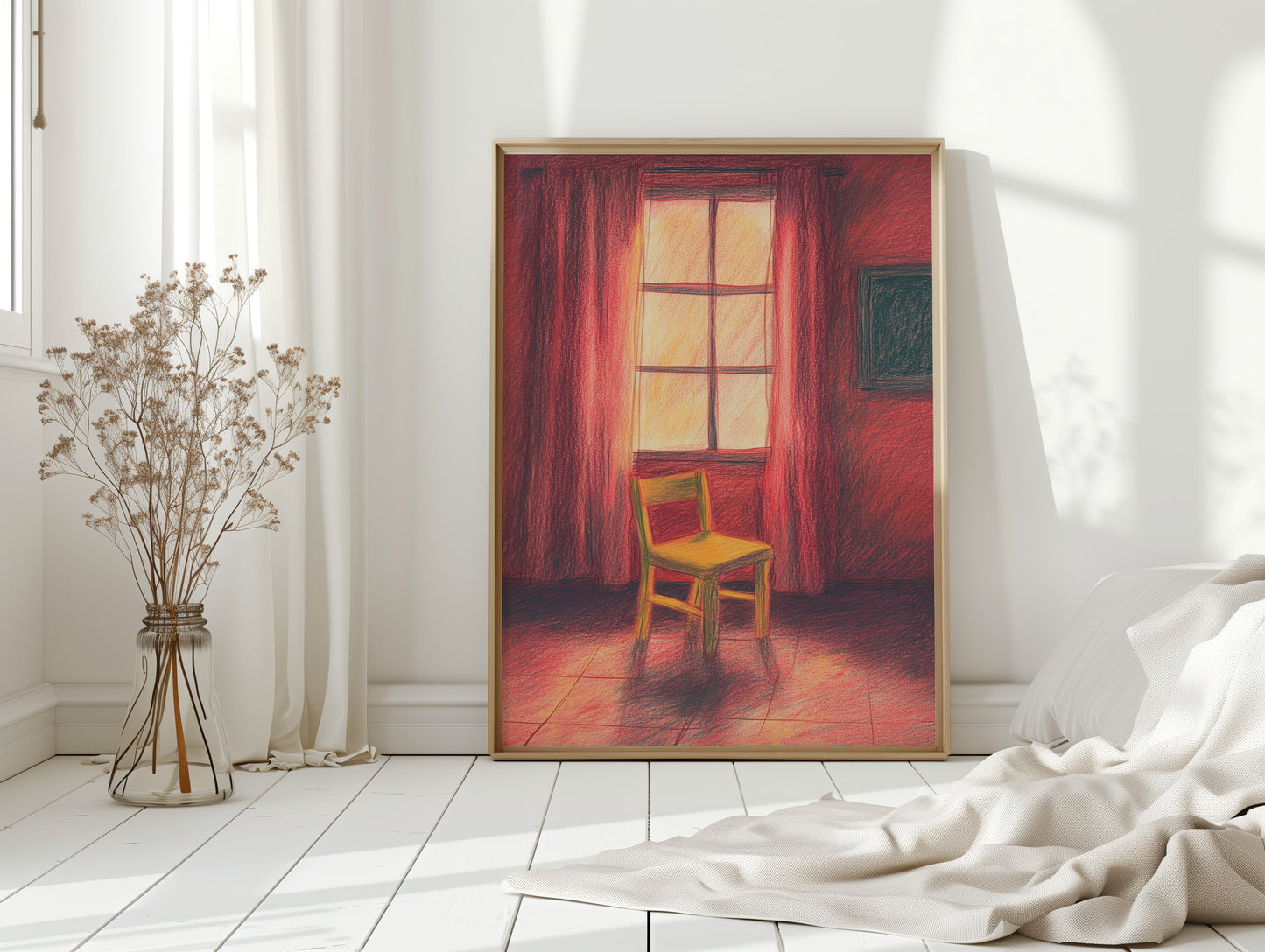 Solitude Bathes In Crimson Light