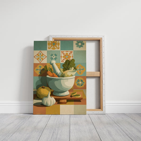 Garden Harvest In Grandmother's Bowl