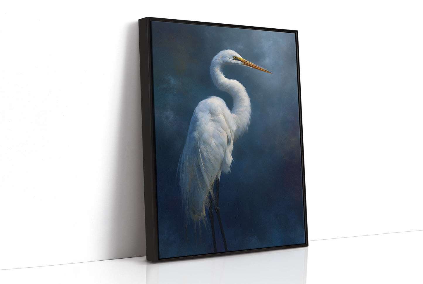 Midnight Watcher Against Indigo Depths