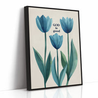 Blue Tulips Carry Simple Truth