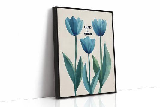 Blue Tulips Carry Simple Truth