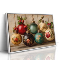 Holly Berries and Painted Baubles