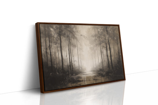 Fog Dwells Between Ancient Pines