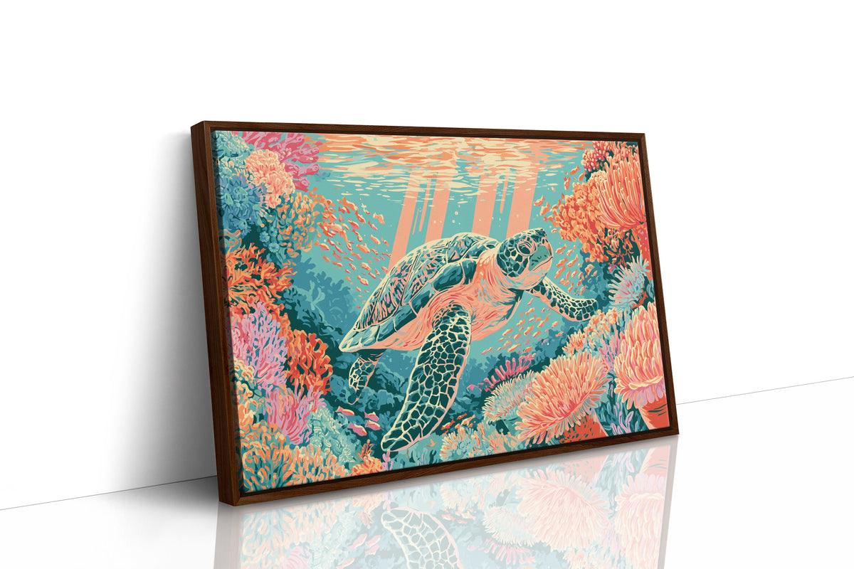 Sea Turtle Coral Reef Glide