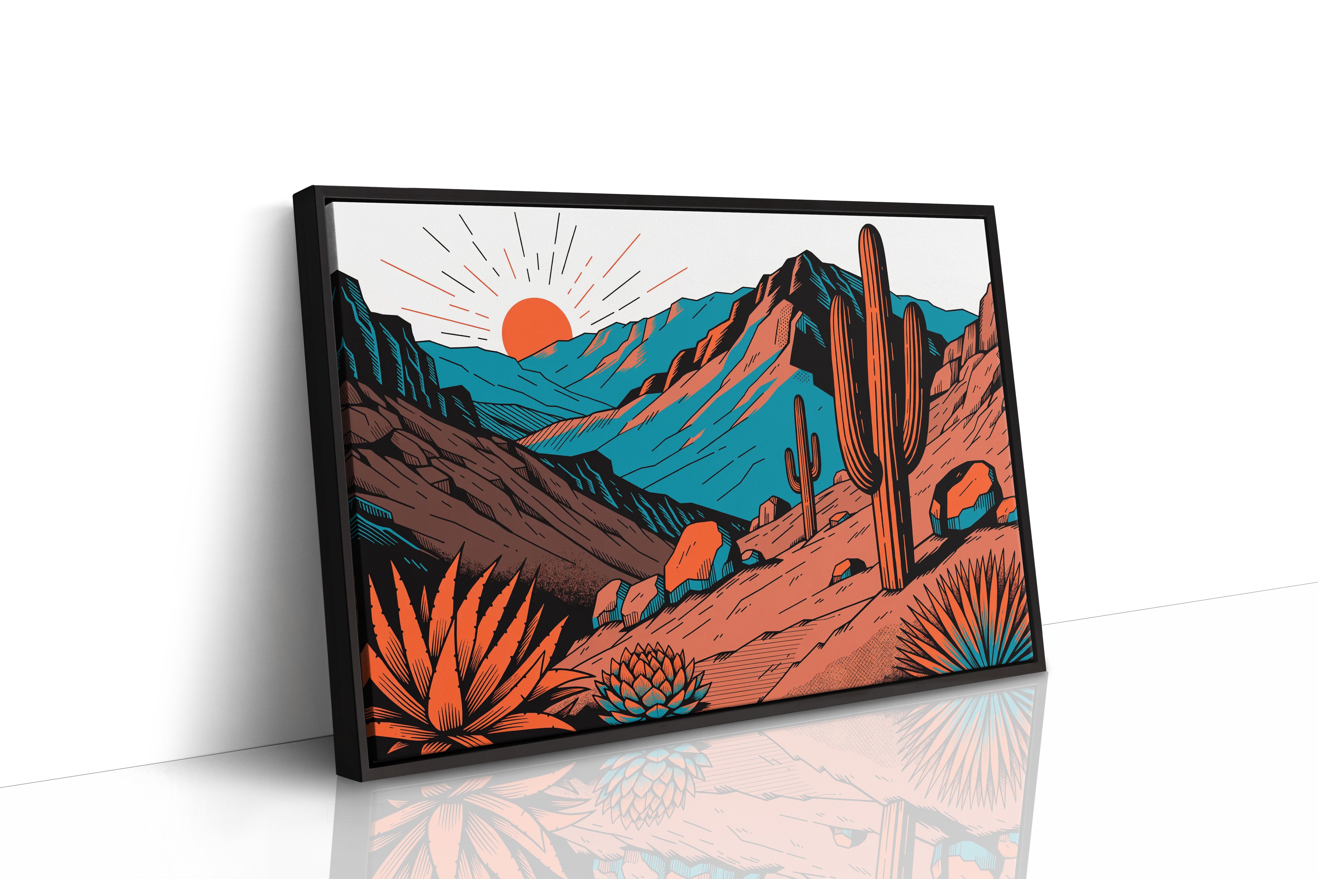 Sunrise Over Saguaro Ridge