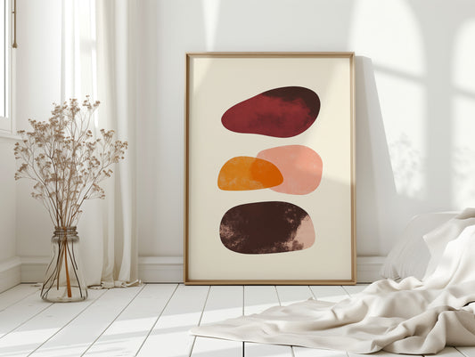 Autumn Stones Float In Morning Light