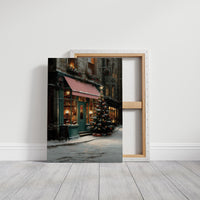 December Snow Lights The Bookshop