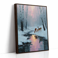 Deer at Rose Dawn