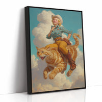 Feline Rodeo: Whiskers in the Sky