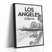 Los Angeles, Pier Line Art